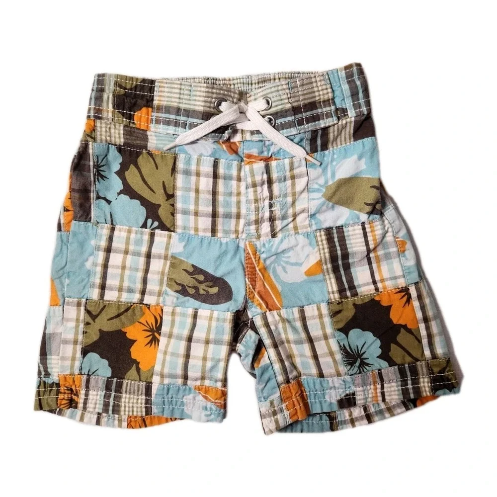 Gymboree 2011‎ Rhino Cutie Patchwork Shorts Size 12-18 Mo